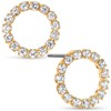 Women's 925 Sterling Silver Stud Earrings with Sparkling Zirconia Crystals