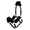 LeMieux Comfort Headcollar for Horses - Black - Soft Fleece