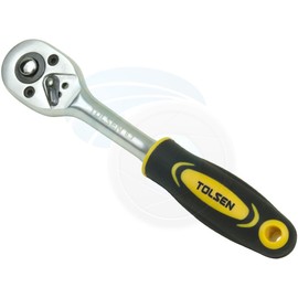 Tolsen Quick Release Reversible Socket Ratchet Wrench 1/4 Square Drive