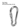 2pcs Stainless Steel Locking Clip Outdoor Camping Locking Buckle for