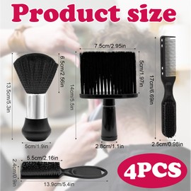 Friseurbürste Set 3 Stück, Friseur Bürsten für Haarschnitt und Styling, weiche Reinigung Bürsten für Friseursalon， Friseurbürsten, Friseurbedarf, Multifunktionsbürste, Friseurzubehör