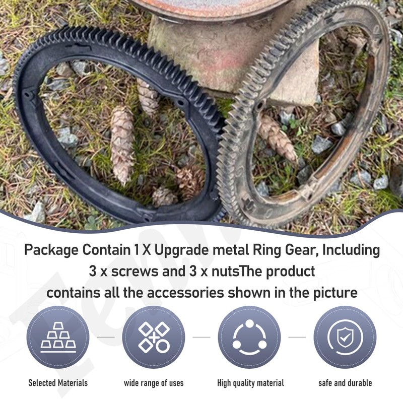 Fennoral Upgraded Aluminum Alloy 499612 Ring Gear Compatible with B