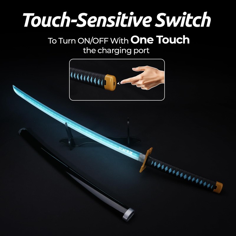 Zisu LED Glowing Anime Cosplay Sword Muichiro Sword - 40