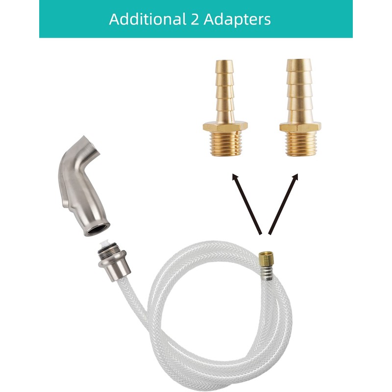 Universal Kitchen Sink Spray Attachment/Hose/Holder Set, Kitchen Side Sprayer Compatible
