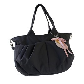 RucaRuca Luxe 2-Way Mother's Bag, Medium, Black