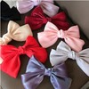 Pearl satin bow hair clip, back clip, top clip, hair
