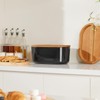 HouseJoy Large Bread Box for Kitchen Countertop,Fiber Bread Box With