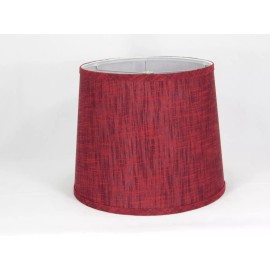 Albert Estate LTD, Red Textured Linen Lamp Shade, 14" Washer Fitter