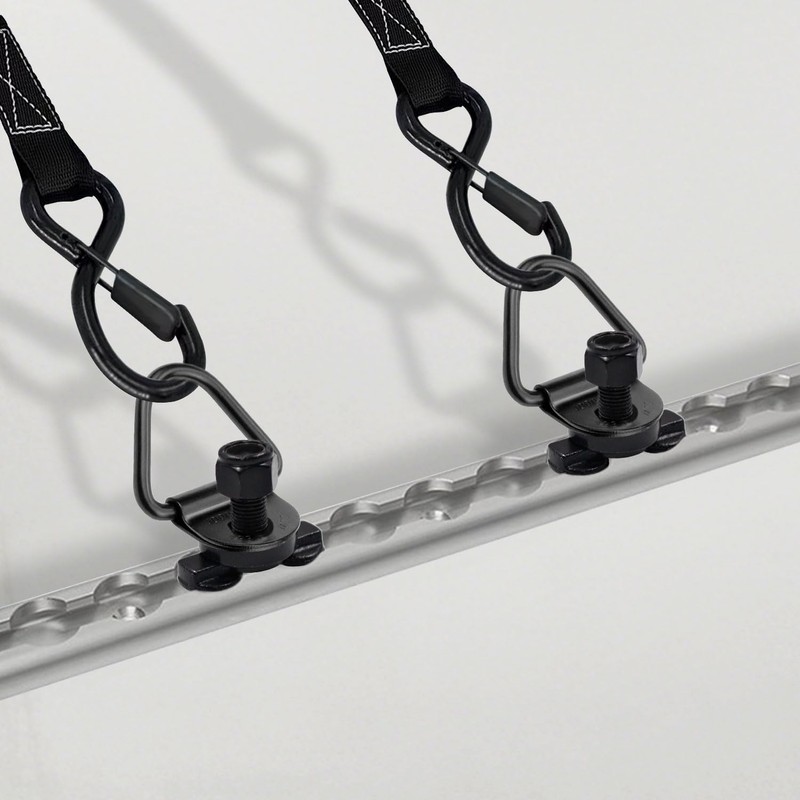 (8 Pack) L-Track Double Lug Threaded Stud Nut Fitting Tie