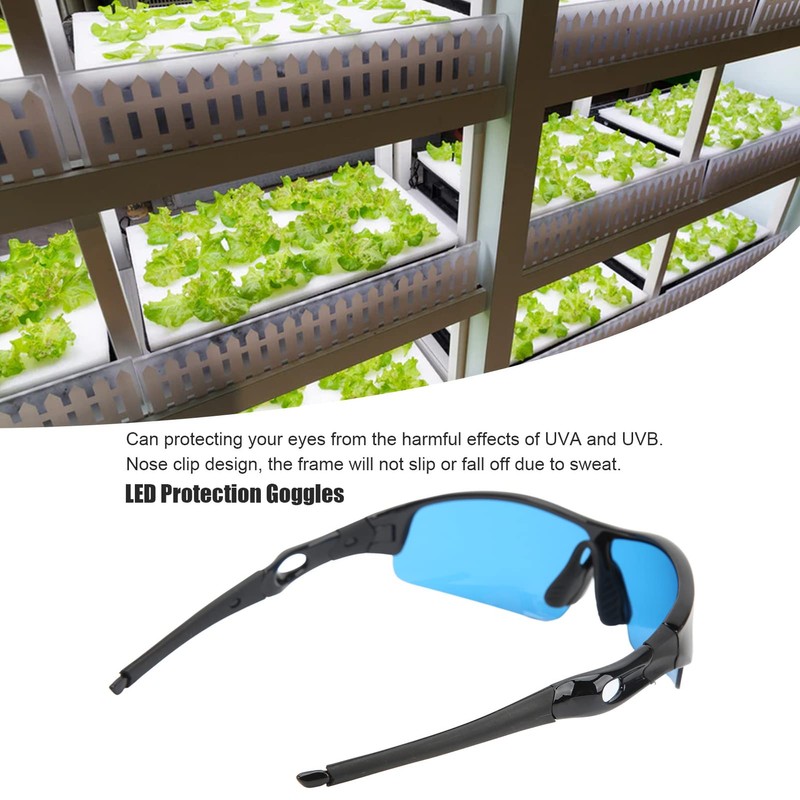 Grow Room Glasses, Indoor Hydroponics LED Grow Light Glasses with