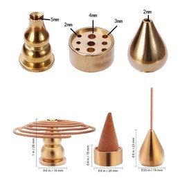 Miupoo Incense Burner Metal Holder,Cone Incense Holder,Coil Incenses Holders,Incenses Stick Holders, 3 Styles