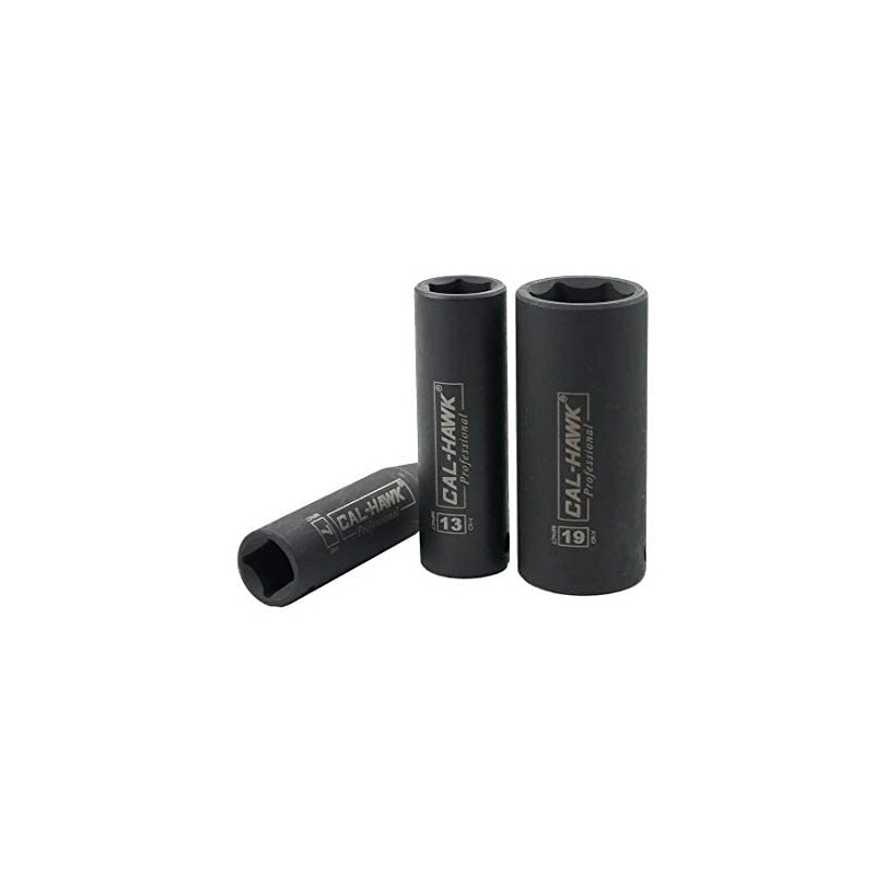 CAL-HAWK AISDCVB133M 3/8" Dr. 6 POINT Metric Deep Impact Socket
