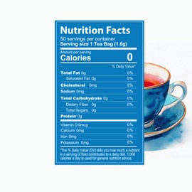 Ceylonzon Earl Grey Black Tea Classic Taste 50 Individually Foil-Wrapped Tea Bags, Infused with Pure Bergamot for a Bold, Aromatic Flavor and Refreshing Experience 80g