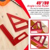 Woodworking Angle Ruler, 3D Woodworking Square Protractor, 3D Multi Angle