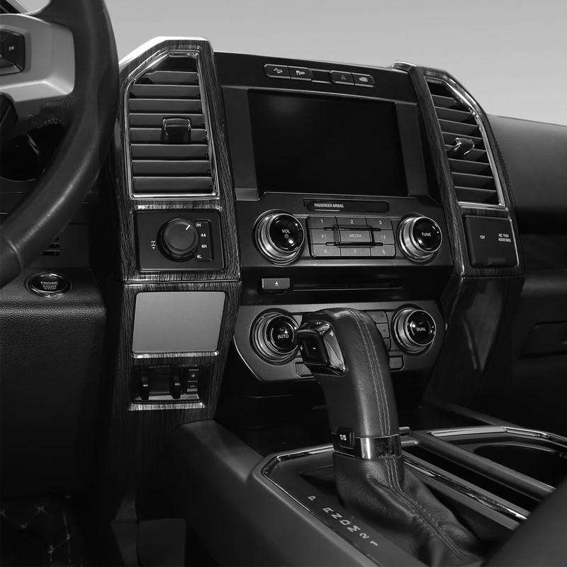 JeCar for F150 Black Wood Grain Interior Trim Kits for