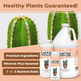 TPS NUTRIENTS Cactus Fertilizer for Cacti and All Desert Plants, Liquid Plant Food, 1 Gallon (128 oz)