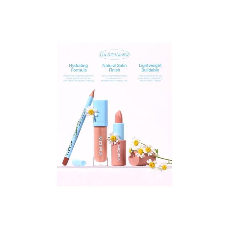 MOIRA CHIC SATIN LIPSTICK (Rewind 003)