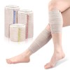 Elastic Bandage Wrap with Self-Closure, 3 Pcs(1x2”, 1x3", 1x4") Compression
