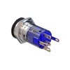 Metzler - Pressure Switch 16mm - LED Ring Lighting Yellow