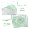 GANAZONO Double Layer Hamster Cage Transparent for Small Animals Hideout