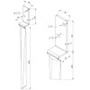 L-Shape Impact Ground Sleeve for Round Wood Posts Dimensions 50