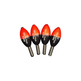 SRG Pole Floats Jigger Floats Pack of 4 (4 x 0.4g Red Tip)