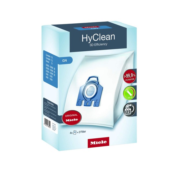 Miele Type GN 3D Efficiency HyClean Dust Bag, 1 Box