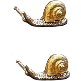 2 Pcs Gold Snail Shaped Incense Burner Stick Holder Animal Shaped Home Decor Vintage Incense Holders