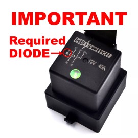 HD Switch (8 Pack) Relay fits Scag 483013 w/ DIODE - Weather Proof & LED Indicator Upgrade