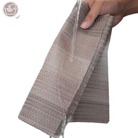 Lumaca Set of 6 Washable Placemats (70% PVC and 30% Polyester), Place Mats, Easy Cleaning, Non-Slip, Heat Resistant, Ideal for the Kitchen Table, Brown