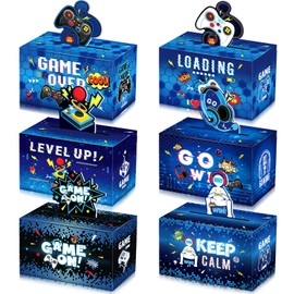 Seajan 36 Pieces Video Game Party Boxes Game Party Goodie Gift Boxes Game Theme Candy Treat Boxes Video Game Party Favor Boxes for Kids Boys Video Game Gaming Theme Birthday Party Decorations Supplies