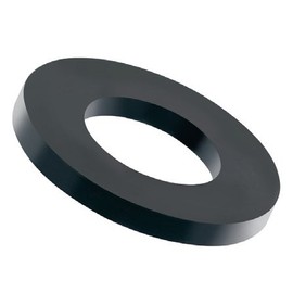 Pack of 100 Plastic Washers Black M6