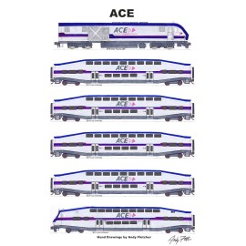 ACE Altamont Corridor Express 11"x17" Poster Andy Fletcher signed