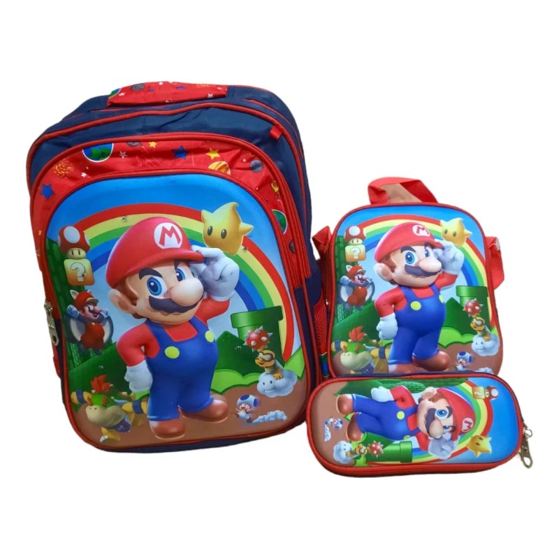 Misorel Kit Lonchera, Mochila Y Lapicera Para Niños Con Luz