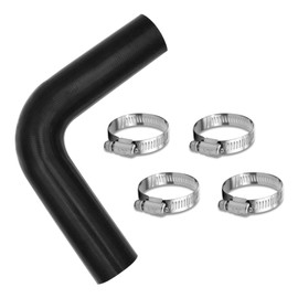 1pc 1 1/2" ID Gasoline Fuel Filler Neck hose with 4pcs Hose Clamps Reinforced Gas tank filler hose (size: 1 1/2" ID-15 7/8" Long) (shape: 90 degree)