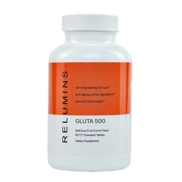 Relumins Gluta 500 Chewable Glutathione Complex Fruit Punch Flavored 60
