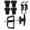 BTEOBFY Double Door Shed Hardware Kit - Complete with Latches,