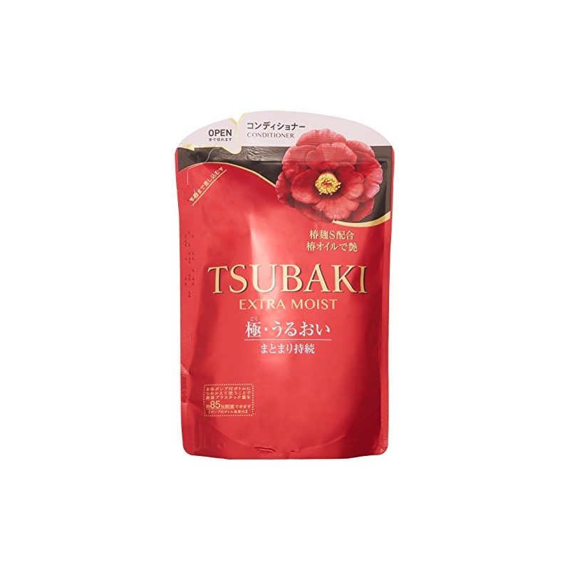 TSUBAKI エクストラモイスト コンディショナー 詰め替え用 (パサついて広がる髪用) 345ml