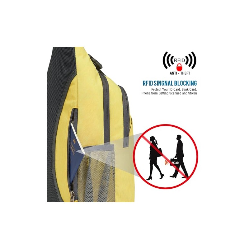 G4Free Sling Bag Sling Backpack Crossbody Chest Bag Daypack for