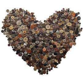 600-700Pcs Brown Buttons for Crafts Bulk Assorted Sizes Brown Craft Buttons for Crafting, Arts, DIY, Decoration, Sewing