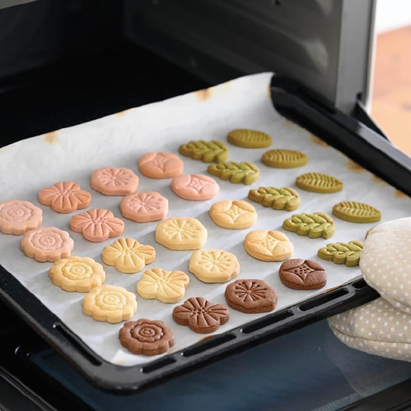 Heads JAR-CKM1 Cookie Mold Set, 6 Pieces, Jardin de Fleurs