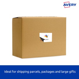 Avery Trueblock A4 Internet Labels for Laser & Inkjet Printers - Printable Shipping & Address Labels - Mailing Stickers - White, 199.6 x 143.5 mm, 20 Labels / 10 Sheets (959401 / L7168)