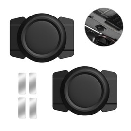 YENOVO 2Pcs Magnetic Airtag Holder, Hidden Convenient Find Quickly Anti-Loss Airtag Holder Suitable for Laptop Car Bike Metal Surfaces(Black)