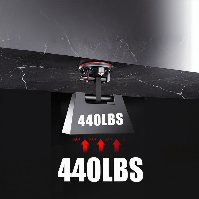 2 PCS 880 lbs Load 8" Double Thickness Glass Suction