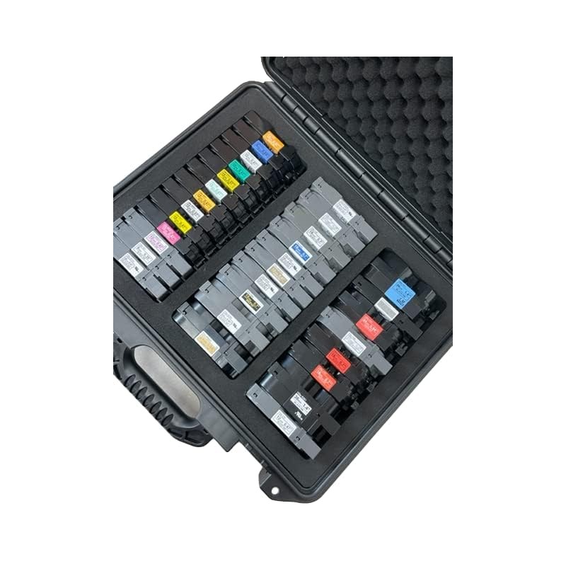 Protective Custom Label Tape Carrying Case for TZe P-Touch Tapes