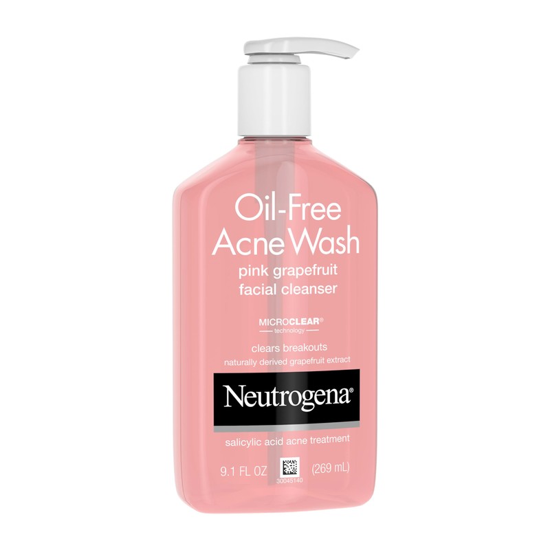 Neutrogena Oil-Free Salicylic Acid Pink Grapefruit Pore Cleansing Acne Wash