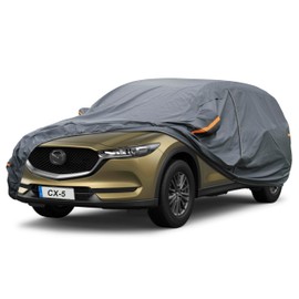GUNHYI Premium Car Cover Custom Fit Mazda CX-5 CX5 (2012-2025), 16 Layers Heavy Duty Car Cover Waterproof All Weather with Zipper Door for Sun Rain Snow Dust Uv Protection