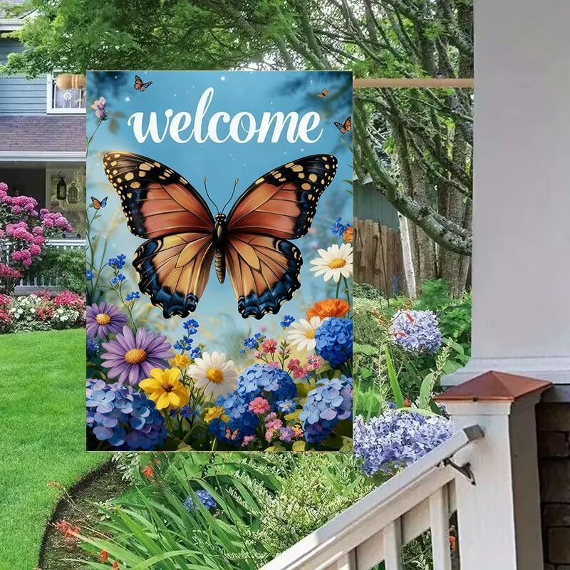 Large Spring Summer Garden Flags Outside 28 x 40 Double