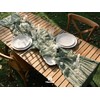 Vitalizart Cheesecloth Table Runner Sage Green 35 x 120 inches