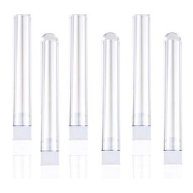 Nuolux Plastic Test Tubes 5ml with Caps Pack of 25 (Transparent)